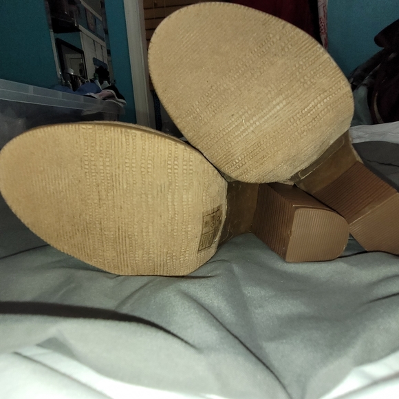 Lov Mark Open Toe Suede Booties size 10 - Picture 8 of 13